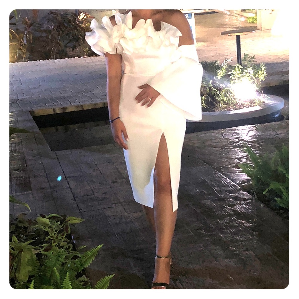 Effortless White Dress for Occasion.